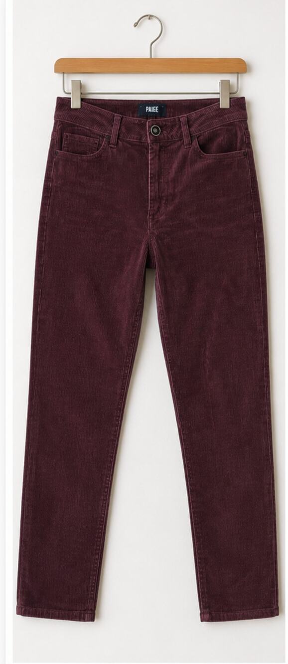 Paige Hoxton Slim Corduroy Pants Size 28